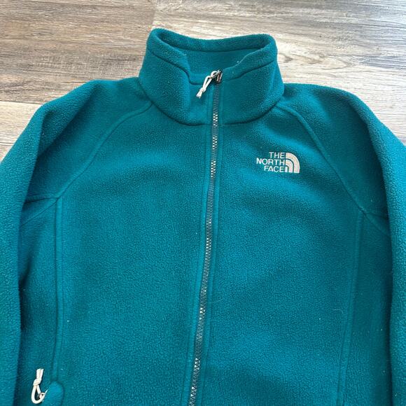 The North Face Teal Women M Polar Fleece Gorpcore Mock Collar Outdoor Jacket - Picture 2 of 10